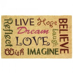 Words of Wisdom Coir Welcome Mat