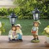 Boy and Girl Solar Garden Light