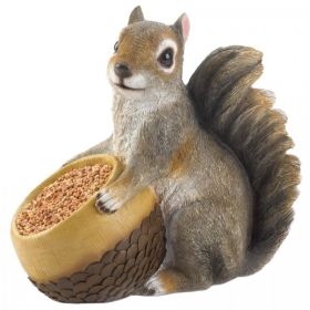 Squirrel and Acorn Bird Feeder