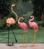 Bright Flamingo Yard Art - Looking Forward