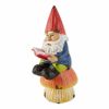 Reading Gnome Solar Statue