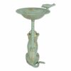 Cat and Bird Aluminum Birdbath