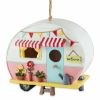 Pink and White Camper Birdhouse