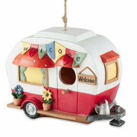 Red and White Camper Birdhouse