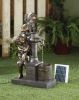 Kids with Water Pump Solar Garden Fountain