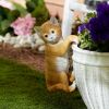 Climbing Cat Garden Decor