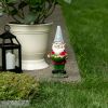 Solar Light-Up Gnome Bird Feeder