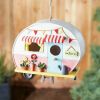 Pink and White Camper Birdhouse