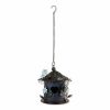 Whimsical Blue Metal Birdhouse