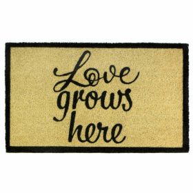 Love Grows Here Coir Door Mat