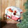 Red and White Camper Birdhouse