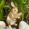 Mother and Baby Bunny Rabbit Bonding Time Figurine