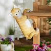 Climbing Cat Garden Decor