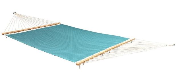 Poolside | Lake Hammock - Double (Color: blue-and-white-stripes)